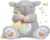 BEREST Baby White Noise Machine Stuffed Animal Toy, Mom’s Heartbeat Lullabies Sheep Sleep Soother, Nursery Decor Night Light Projector, Toddler Crib Sleeping Aid, Babies Shower Gifts Portable