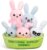 WHAT DO YOU MEME? Emotional Support Bunnies by Relatable, Cuddly Stuffed Animals and Toys, Squishy Toys and Plushies, Great Ideas for Loved Ones of All Ages, Includes 5 Plushies with Carrying Basket
