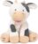 GUND Baby Buttermilk the Cow Animated Plush, Singing Stuffed Animal Sensory Toy, Sings Old Macdonald and Teaches Animal Sounds, Cream/Grey, 12”