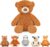 Finebee Weighted Stuffed Animals Bear Plush Heated Microwavable Weighted Plushise Stuffy Lavender Scented Bear Stuffed Animal Calming Gift for Kids and Adults