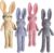 Moni’s Choice Stuffed Plush Baby Crochet Bunny Rabbit Easter Gifts Handmade Stuffed Animal Hand-Knit Doll Granddaughter Grandson Lovey Sleep Toy Newborn(Grey)