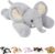 GILFWM Weighted Stuffed Animals Elephant – 25″ Big Stuffed Animal Toy Pillow for Kids & Adults, 5 lbs Soft Washable Weighted Plush