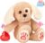 Heartbeat Puppy Recordable Dog Stuffed Animals 30 sec Heart Voice Recorder Plush Toy Stuffed Animal Soft Fuzzy Doll Gifts Messages Playback for Kids Birthday Children’s Day