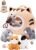 OUOZZZ Cat Stuffed Animal House – Plush Kitten Toy Set with 5 Soft Cats – Interactive & Travel-Friendly Kitties Carrier Playset for Toddlers & Kids – Huggable, Portable Birthday Gift for Baby Girls
