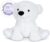 SuzziPals Warming Polar Bear Stuffed Animal, Microwavable Heating Pad for Soothing & Stress Relief, Stuffed Bears Plush Toys with Lavender Scent, Plushies White Bear Gifts Kids & Adults