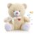 BEREST Sleeping Bear Baby Sleep Soother- Mom’s Heartbeat White Noise Machine Infant Stuffed Animal Bear Toy Sleeping Aid, Nursery Decor with Baby Cry Sensor, Night Light, 9 Soothing Sounds Therapy
