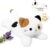 Onsoyours Original Microwavable Calico Cat Stuffed Animals, 15″ Heatable Lavender Scented Kitten Plushie for Warmth & Stress Relief – Comfort Plush Toys for Kids & Adults