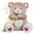BEREST Rechargeable Baby Sleep Soother Bear, Mom’s Heartbeat & Lullabies, White Noise Sound, Nursery Decor Night Light Projector, Toddler Crib Sleeping Aid, Baby Shower Gifts