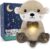 BRICHOEE Breathing Stuffed Animal, Soothing Otter Stuffed Animal with Breathing Motion, Calming Sound and Light for Baby Sleep Companion Portable Plush Toy Gifts for Kids Newborns