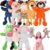 Wettarn 10 Pcs Animal Hand Puppets 12 Inch Soft Plush Lion Orangutan Giraffe Tiger Pig Elephant Plush Hand Toddler Puppets for Boys and Girls Kids Storytelling, Teaching, Role Playing(Cute Style)