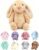 Easter Personalized Baby Gifts, Bunny Stuffed Animal for Babies with Embroidered Child’s Name, Handmade Custom Plush Rabbit Toy for Girl Boy, Customized Cute Baby Gift for Newborn Kids