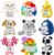 Positive Crochet Animals Inspirational Plushies with Support Messages Graduation Gifts Teacher Employee Appreciation Gifts Bulk for Women Teens Friend Coworker Nurses Week Small Cute Affirmation Gifts