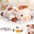 Mewaii Weighted Stuffed Animals for Adults & Kids, 2-5 lbs – 23″ Heatable Coolable Cow Plush, Microwavable Adjustable Removable Inner Pad, Realistic Hug Comfort Gift (White)