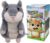 Talking Hamster Repeats What You Say Interactive Stuffed Plush Animal Talking Toy,Perfect Toy Gifts for Boys Girls Age 3+ (Gray)