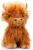 Marysun Highland Cow Stuffed Animal Toy Non-Microwavable Brown Stuffed Animal Gift for Girls and Kids, 9.8in, 0.5lb
