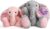 BeneCharm Personalized Elephant Plush Stuffed Animal with Embroideried Name Custom Toddler Stuffed Elephants Doll Kids Plush Toys Personalized Baby Girls Boys Newborn Birthday (Elephant)