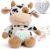 Baby Sound Machine Plush Cow with Cry Detector & Star Projector – USB Rechargeable White Noise Machine Baby with 15 Melodies & Timer – Lullaby Sound Machine & Baby Sleep Soother for Newborns