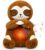 Breathing Sloth Stuffed Animal – 10″ Soft Plush with Calming Music & Lights, Soothing Buddy Plushie for Kids & Adults, Cute Sensory Toy with 4 Breathing Modes