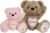 BeneCharm Custom Teddy Bear with Embroidered Name, Personalized Stuffed Animal for Baby, Plush Bears Toddler Girls Boys Toys Gifts for Kids 1+ Year Old Birthday Baby Shower Christmas (Bear)