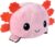 TeeTurtle – The Original Reversible Axolotl Plushie – Pink + Black – Cute Sensory Fidget Stuffed Animals That Show Your Mood 4 inch