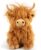 Homily Highland Cow Stuffed Animal Toy – Brown Stuffed Animal Highland Cow Gift for Girls and Kids