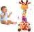 Dancing Talking Giraffe Plush Toy, Interactive Repeating Plush Toy that Mimics Your Words. Glowing Electric Giraffe Gifts with 10 Built-in Kids’ melodies, Ideal for Toddlers Aged 1-3.