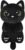 Black Cat Microwavable Heating Pads for Belly, Neck & Shoulders, Heatable Plush with Moist Heat, Removable Plush Cover, Unscented Natural Fill, Adorable Surprise Present, 6.5″ x 10.6″, 1.5 lb