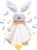 BEREST Rechargeable Baby Sleep Soother Bunny Lovey- White Noise| Heartbeat| Shushing| Lullaby Infant Sleeping Aid with Cry Sensor at Nap Time Routine, Newborn Gifts Plush Toddler Snuggle Blanket Toy