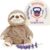 warmies Microwavable & Weighted Stuffed Animals, Sloth – Heated Stuffed Animal Plushie for Warmth & Comfort – Cute Soft Plush Toys for Boys, Girls, Babies & Toddlers