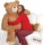 Vermont Teddy Bear Giant Stuffed Animal 4 FT – Big Easter Teddy Bear for Kids & Adults | Stuffed in Vermont, USA – Eco Friendly Gift Saves 200 Plastic Bottles