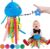 teytoy Sensory Toy, Texture Toys for Babies with Rattle, Autism Sensory Toys Jellyfish Shape Tactile Sensory Toys with 10 Textures, Baby Sensory Toys for 0-3-6-18 Months Soft Baby Toys with Teethers