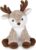 Bearington Reiny Christmas Reindeer Stuffed Animal – 11.5″ Soft Christmas Reindeer Plush Toy with Scruffy Fur and Huggable Body – Adorable Deer Plushies for Kids, Toddlers, and Teens