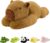 QUIRAI Capibara Plush Weighted Stuffed Animals, Weighted Capibara Stuffed Animal, Plush Pillow for Kids & Adults, Cute Capibaras Plush Toy, Birthday Gift for Relaxing, Bedtime, Comfort 24 Inch 3.3Lb