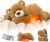 Mewaii Weighted Stuffed Animals for Adults & Kids, 2-5 lbs – 23″ Heatable Coolable Bear Plush, Microwavable Adjustable Removable Inner Pad, Realistic Hug Comfort Gift (Brown)