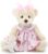 Oitscute Small Baby Teddy Bear with Cloth Cute Stuffed Animal Soft Plush Toy 10″ (Pink Dress with Rabbit)