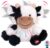 Hopearl Talking Cow Repeats What You Say Shaking Head Electric Interactive Animated Toy Speaking Plush Buddy Birthday Festival for Toddlers, 7”
