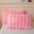 LIFEREVO Pack of 2 Fluffy Faux Rabbit Fur Pillowcases, Elegant Cute Plush Shaggy Bubble Bed Pillow Cases Standard Size with Zipper Closure, Home Decorative Furry Fuzzy Long Pillow Shams 20×26, Pink