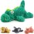 YOUBLEK 16″ | 2 Pounds Green Dinosaur Weighted Stuffed Animals,Sensory Comfort Plush Throw Pillow Toy,Kawaii Plushies Hugging Toy Gifts for Kids & Adults (Dinosaur, 16 inch 2 Pounds)