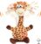 Hopearl Talking Giraffe Repeats What You Say Shaking Head Electric Interactive Animated Toy Speaking Plush Buddy Gift for Toddlers, 9.5”