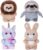 My OLi 4-Pack 5″ Fairy Tale Stuffed Animals – Unicorn, Lion, Rabbit & Sloth Plush Toy Set for Babies, Toddlers, Kids Girls & Boys