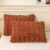 LIFEREVO 2 Pieces Fluffy Faux Rabbit Fur Pillow Cases, Luxury Soft Plush Shaggy Bubble Pillowcases Standard Size with Zipper, Furry Fuzzy Long Pillow Shams Adult Girls Kids Teens 20×26, Burnt Orange