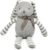 FLUFFYFUN 100% Organic Cotton Grey Bunny Rabbit Plush, 7.1″ Baby Stuffed Animal for Newborn