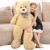 MorisMos Giant Teddy Bear 4 Feet, Cute Big Huge Bear Stuffed Animal 47inch, Classic Teddy Bear Plush Gift for Baby Shower Decorations, Party,Birthday,Valentines Day, Brown