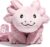 Brease 5 lb Unscented Weighted Pink Axolotl Dragon Stuffed Animal – Soft, Large Plush Toy for Comfort, Calm & Relaxation, Ideal Huggable Companion for Kids & Adults, Perfect Heavy Plushie for All Ages