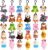 Jnnzzggu 30 PCS Mini Plush Toys,Cute Stuffed Animals Plush Keychain Set,Animals Toys for Kids,Easter Basket Stuffers,Party Favors,Classroom Gift