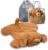 FRIENDLY CUDDLE Weighted Lap Blanket for Kids & Adults – Kids Weighted Blanket – ASD, Sensory Processing Weighted Stuffed Animals Dog Toy – Microwavable Weighted Lap Pad for Kids, 5 Lbs.